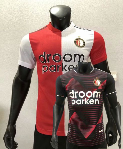 

player version 2020 2021 feyenoord soccer jerseys rotterdam larsson narsingh berghuis jorgensen 20 21 football player tight shirt s-2xl, Black;yellow