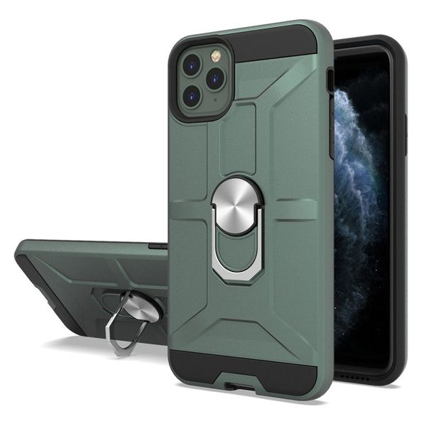 

shockproof armor kickstand phone case for iphone 12 11 pro xs max x 7 8 plus se 2020 finger magnetic ring holder cover