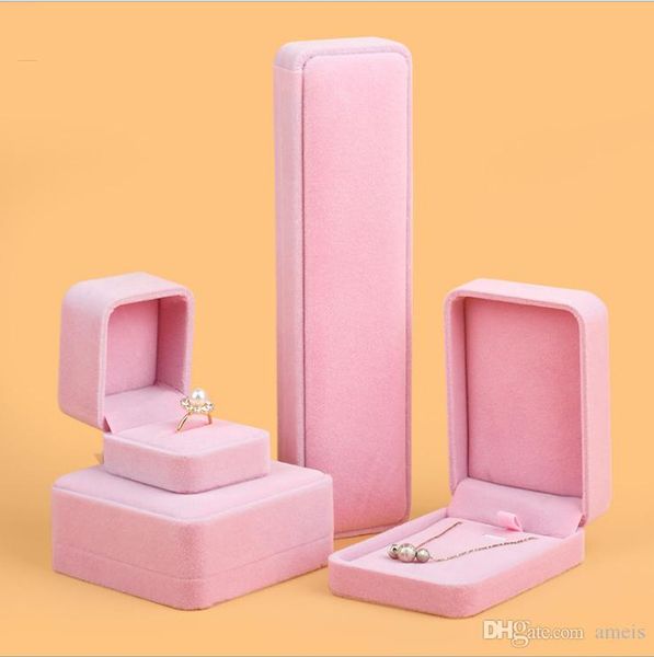 

chirsmas gift boxes new arrival velvet ring box for jewelry pendant bracelet necklace oranizer ring casket to wife girlfriend ing, Black;white