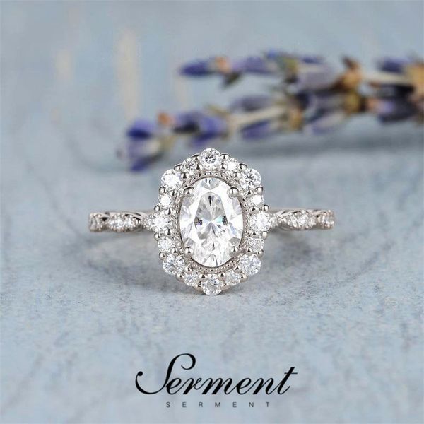 

wedding rings serment trendy luxury gilded color shiny crystal fashion jewelry accessories 2021 for women, Slivery;golden