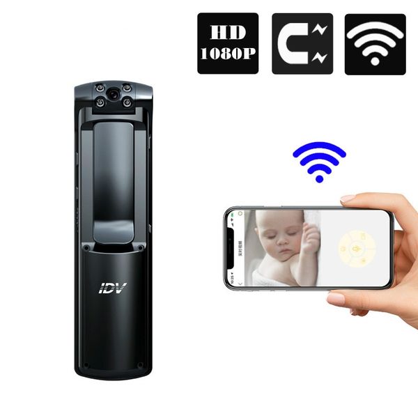 

idv wireless mini camera wifi small video camcorder pen camera body cam worn camera loop recording cam motion detection