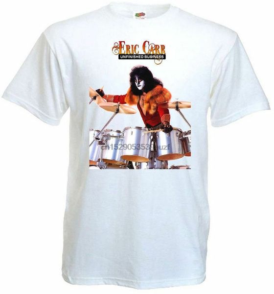 

eric carr unfinished businnes t-shirt white all sizes s...5xl
