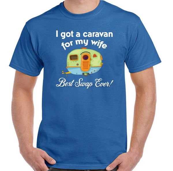 

caravan for my wife mens funny caravanning t-shirt camping toeing awning holiday(1