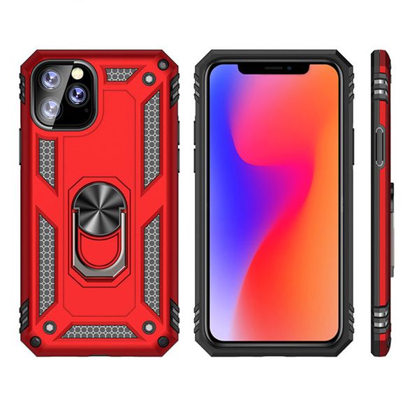 

for iphone 12 pro 11 se samsung galaxy oppo k51 moto g8 play g stylus hybrid armor phone back cover case car metal finger ring bracket case