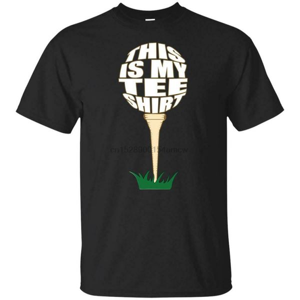 

mens t-shirt funny short sleeve this is my tee golfer