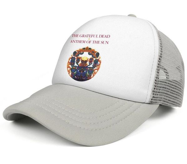 

the grateful dead anthem of sun mens and women trucker cap ball styles fitted running mesh hats zeb love here comes sunshine poster line, Blue;gray