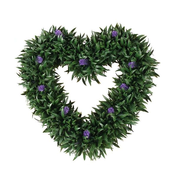 

artificial boxwood grass wreath for garden ornaments decor