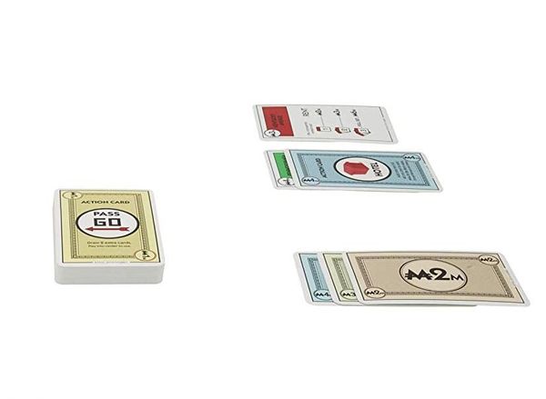 Pacchetto bianco / nero / verde Monopoly Cards Games for Family e Party pacchetto Monopoly Cards Games