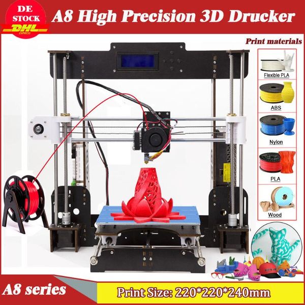 

a8 3d printer high precision reprap i3 5mm resume power failure printing for modeling & toys usa stock