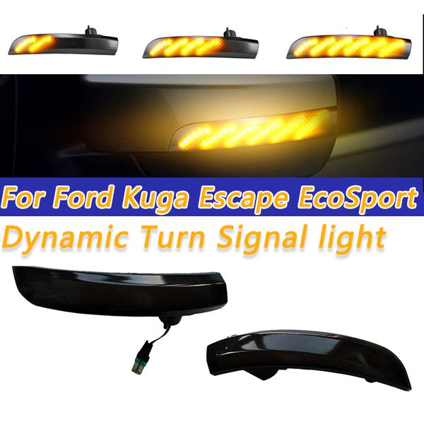 

cooyidom led light dynamic turn signal mirror blinker indicator side wing for kuga escape ecosport 2013 2014 2020-2020