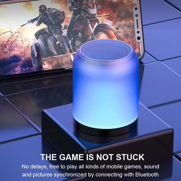 

a1 mini portable outdoor wireless bluetooth speaker subwoofer support tf card for home / car / phone colorful atmosphere light