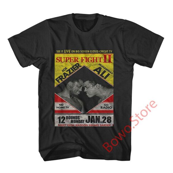 

muhammad ali vs joe frazier ii short sleeve shirt size s - 2xl outdoor wear tee shirt