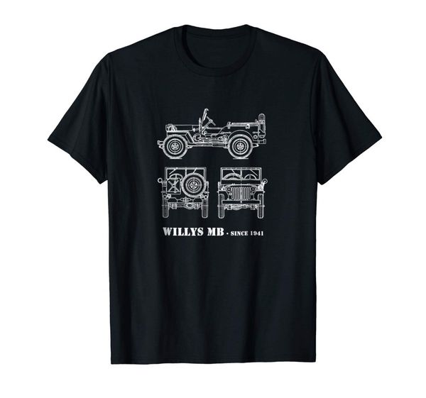 

wwii vintage willys mb t-shirt brand 2019 male short sleeve sleeve tee shirt homme t shirt custom shirt printing