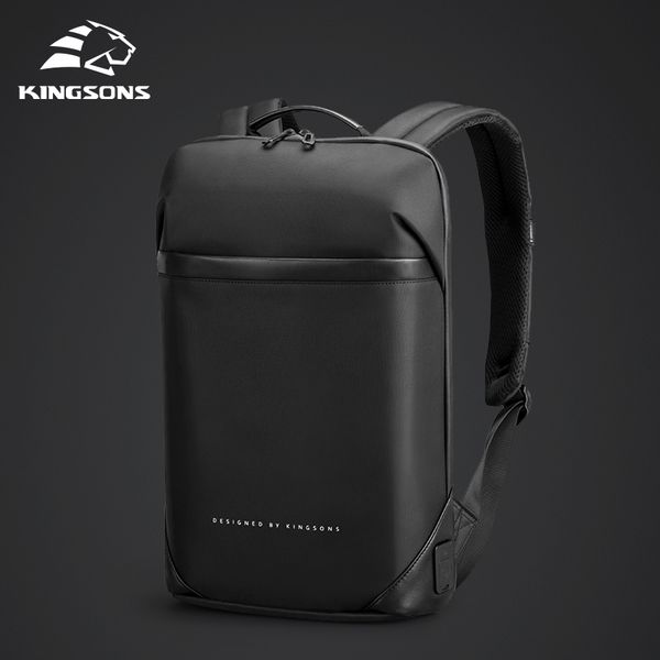 

kingsons тонкого laptop backpack мужчины 15,6-дюймового делопроизводство мужчина рюкзак бизнес сумка унисекс черного ultralight backpack thi