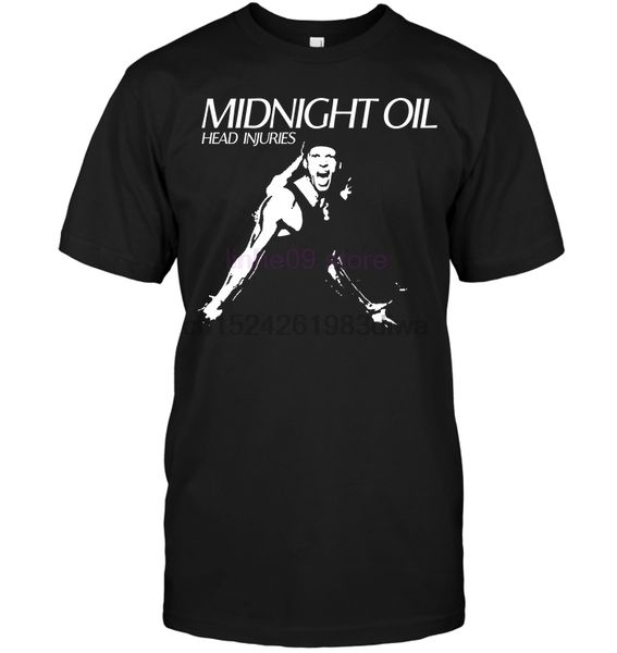 

2020 brand midnight oil head injuries men t-shirt