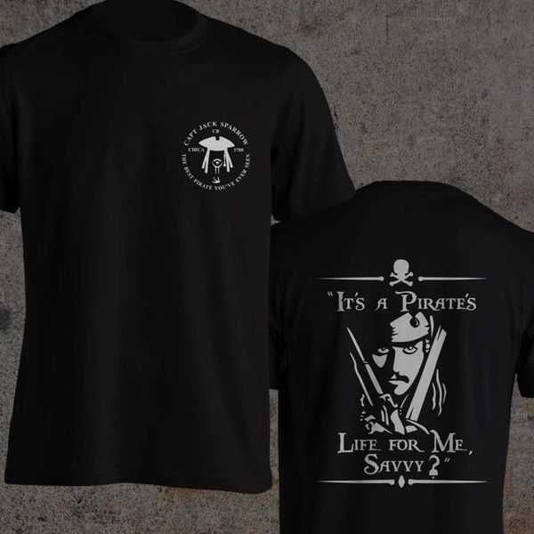 

jack sparrow captain quotes t-shirt inspired by pirates of the carribean men tee