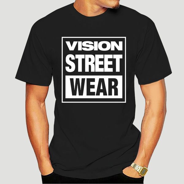 

new popular vision street wear mens classic big mens black t-shirt s-3xl-1339d