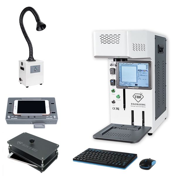 

tbk-958b mini back cover glass dismantling lcd frame repair wifi laser separate engraving mark machine for 7-11pro
