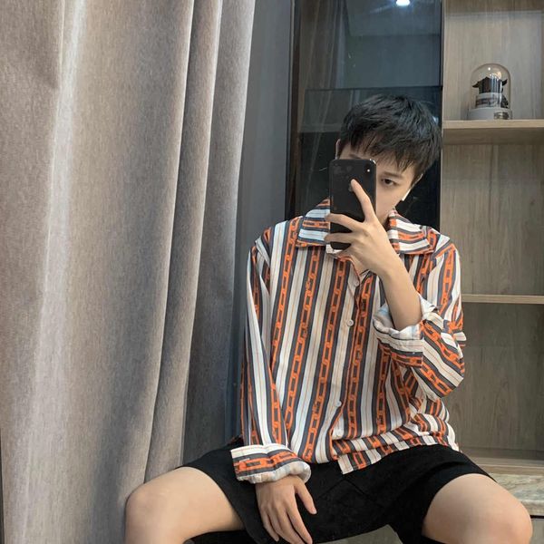 

20fw fashion mens womens shirts long sleeves casual shirt men streetwear shirts clothing size -xl, White;black