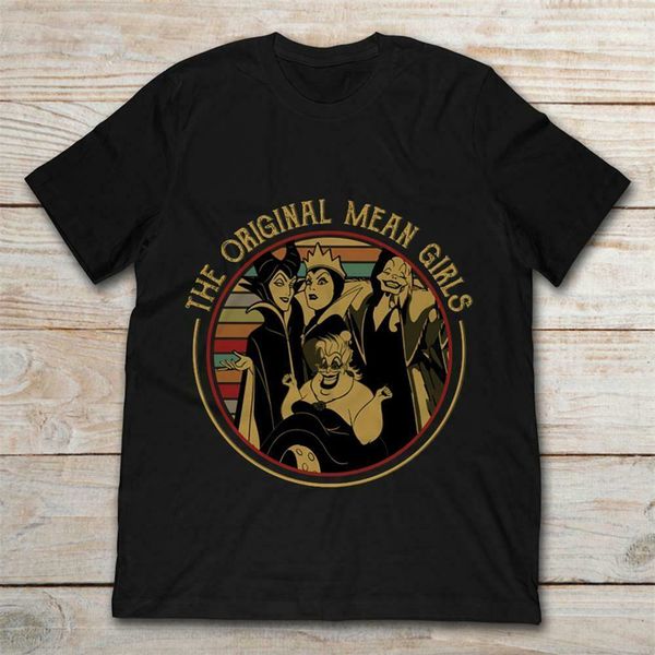 

the original mean girls evil queen ursula maleficent parody black t-shirt s-6xl retro o neck tee shirt