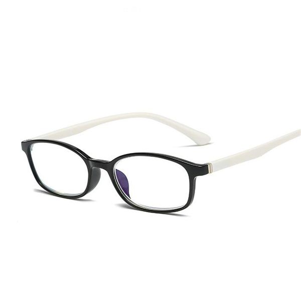 

anti-blue light round reading glasses for ultralight hyperopia glasses flexible red/black frame +1.0 +1.5 +2.0 to +4.0, White;black