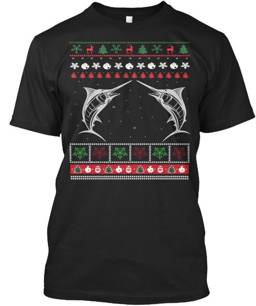 

2020 fashion fishings ugly christmas sweater standard t-shirt tee shirt