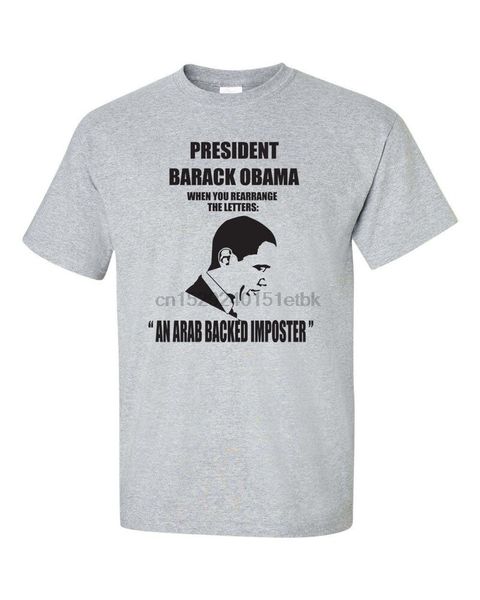 

anti president barack obama anagram an arab backed impostor men teeshirt 666