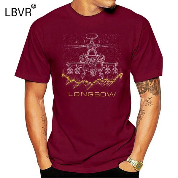 

ah64 longbow apache вертолет mens t-shirt размер s-3xl