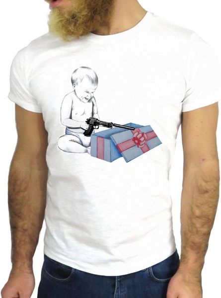 

men t shirt 2019 summer male o-neck boy kid children gun rifle cool christmas gift usa america mens t shirts