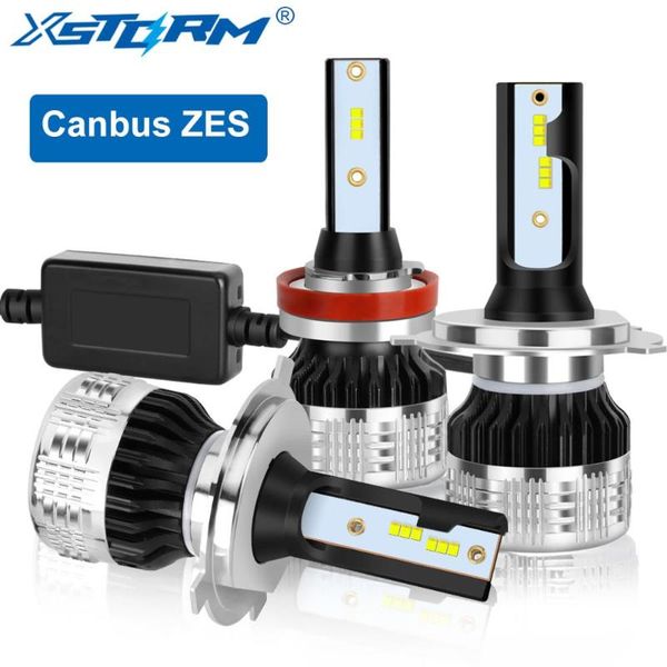 

2pcs canbus zes h1h3 h4 h7 h11 3 9005 4 9006 9012 led h27 880 881 car headlight bulbs auto headlamp 12v
