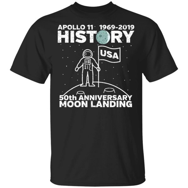 

men's apollo 11 1969-2020 history 50th anniversary t-shirt size m-3xl big tall tee shirt