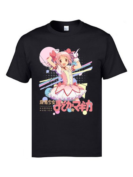 

magica girl japanese anime t shirt round collar normal short sleeve 100% cotton fabric young t-shirts classic t shirts boy