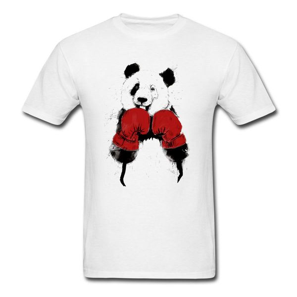 

boxing panda shirts funny birthday gift training fitness cotton 2019 fashion fashion men printed t shirts custom shirt design