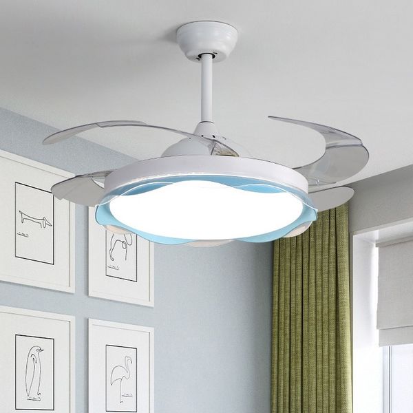 

electric fans led invisible ceiling fan light modern minimalist living room dining bedroom with lights