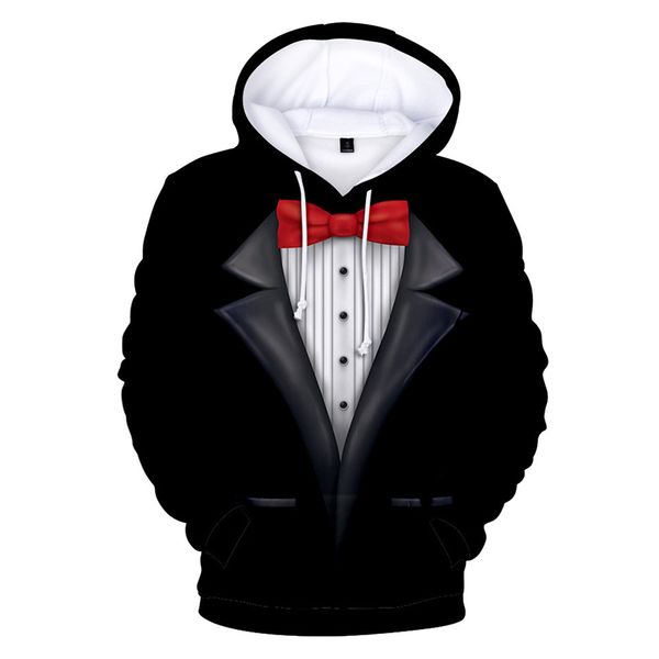 

fashion men's clothing street hoodies hip hop suit print pullover 3d boy comfortable hooded lady casual sweatshirt black top