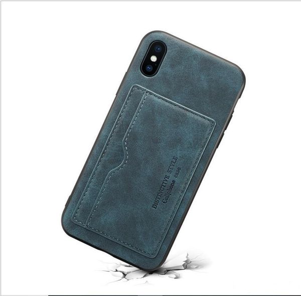

leather wallet cases with card slot kickstand feature for iphone xr xs max iphone 8 7 6 samsung s9 plus