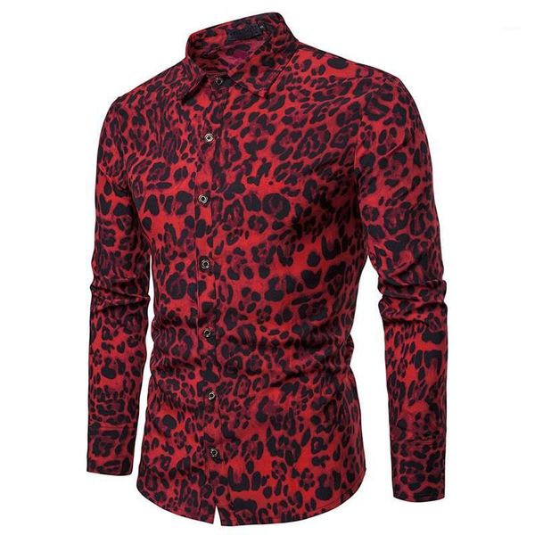 

mens cardigan luxury mens leopard shirt designer printed dress shirts fashion, White;black