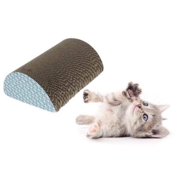 

pet cardboard toy cat scratcher with catnip, kitten kitty sharpen claw toys