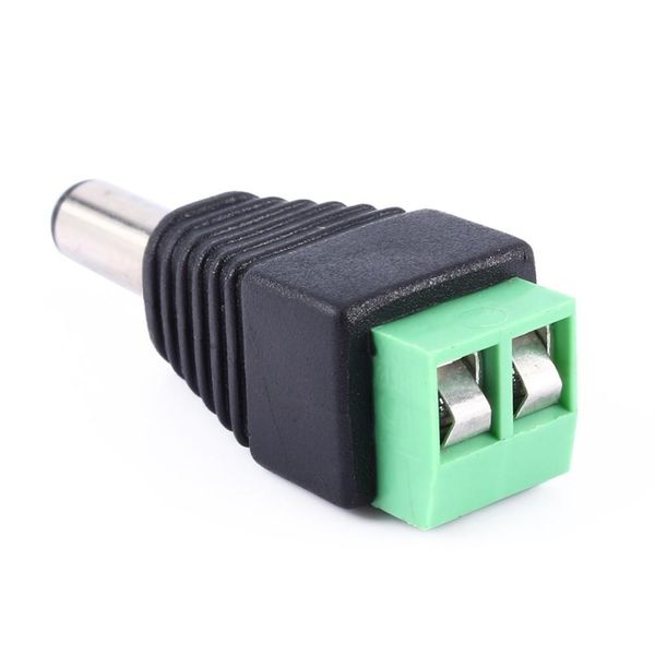 

2.1 x 5.5mm dc power male plug jack adapter adaptador connector plug for cctv led light