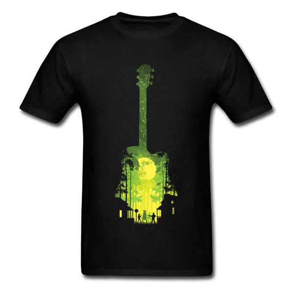

autumn camisa tee shirts moonlight the last song guitar men's print t shirts no pocket deisgn club t-shirts new music t shirt