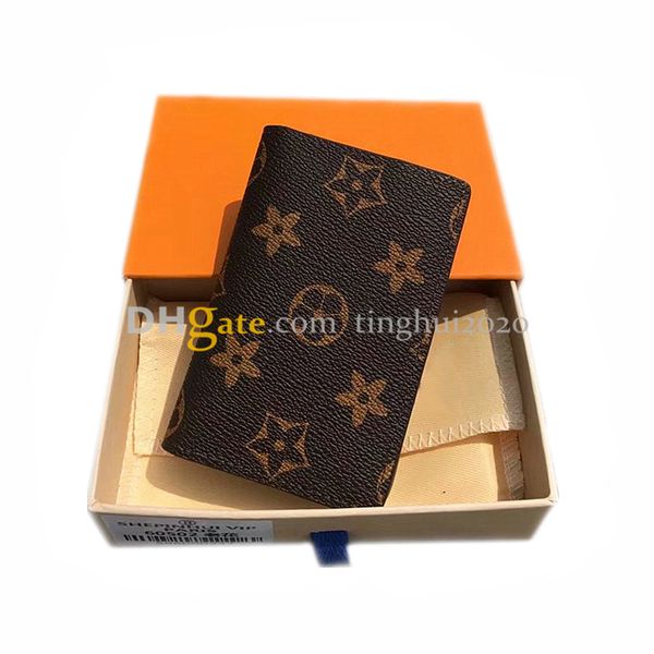 

classic seller men and women designer passport book leather/floral/check, plaid & tartan box packaging inventory ing, Brown;gray