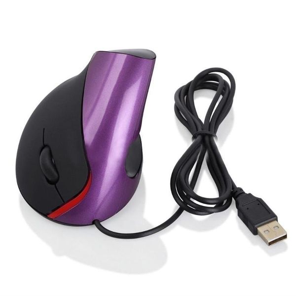 

1200dpi wired vertical optical mouse 5 buttons ergonomic wrist portective usb computers mice