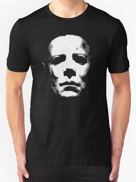 

halloween t shirt майкл myers ужас кинолента культовая ретро лето футболка для мужчин вокруг шее одежды