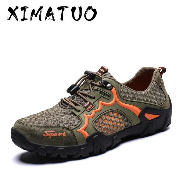 

2020 new brand mens breathable mesh men's shoes outdoor flat shoes men comfortable handmade casual big size 38-48, Black