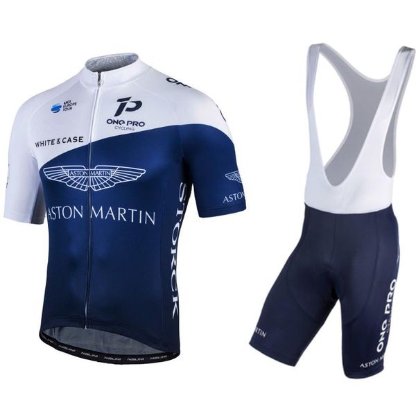 

racing sets 2021 aston pro team cycling jersey short sleeve summer mens bib gel shorts kits ropa de hombre, Black;blue
