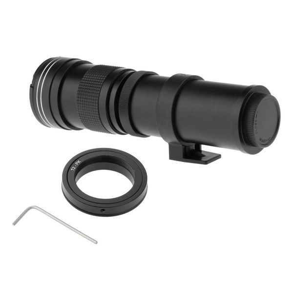 

high-power 420-800mm f/8.3-16 manual telep lens, zinc alloy material compatible with dslr slr cameras