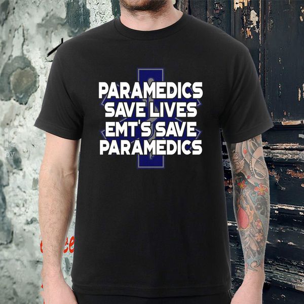 

paramedics save lives emt's save paramedics t shirt
