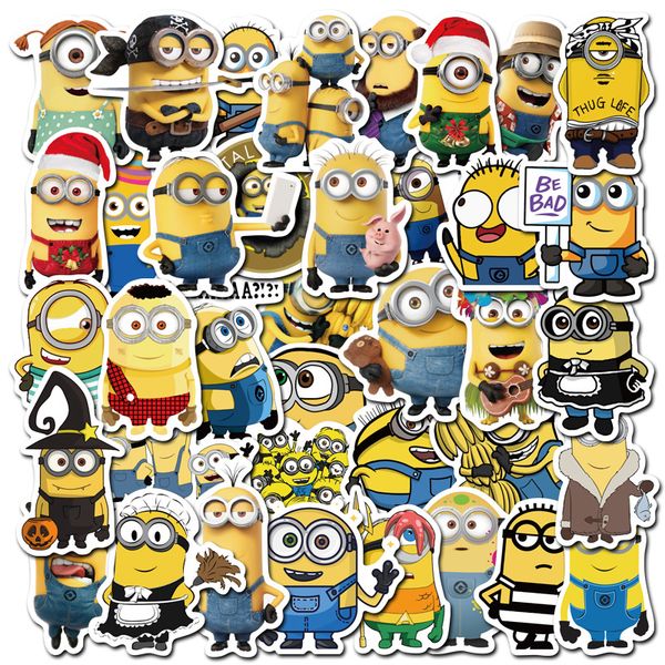 

cartoon stickers 4x6cm minions stickers mini toys mix designs graffiti stickers