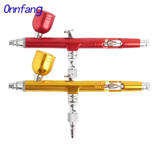 

onnfang double action airbrush adjust gravity feed airbrush spray gun set for face body painting tattoo air hose
