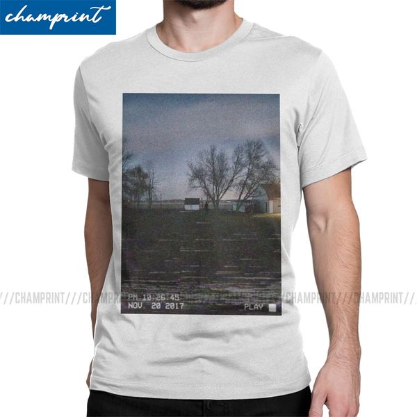 

corrupted footage t-shirt men rusty lake game novelty 100% cotton tees round collar short sleeve t shirts party